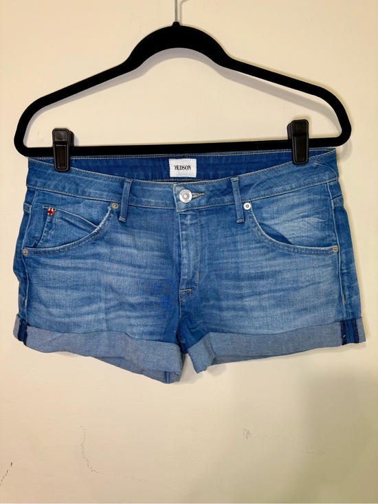 Hudson Jeans Pants - Hudson Jeans Light Blue Rolled Cuff Denim Shorts